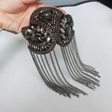Metal Tassel Epaulette Shoulder Brooch Jewelery Spikes Blazer Accessories