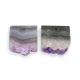 Classic Amethyst Pendant Retro Style Stone Necklace Jewelry Gift