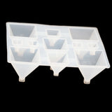 1pcs Clear Pyramid Cones Silicone Resin Mold Craft of different Sizes