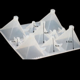 1pcs Clear Pyramid Cones Silicone Resin Mold Craft of different Sizes