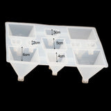 1pcs Clear Pyramid Cones Silicone Resin Mold Craft of different Sizes