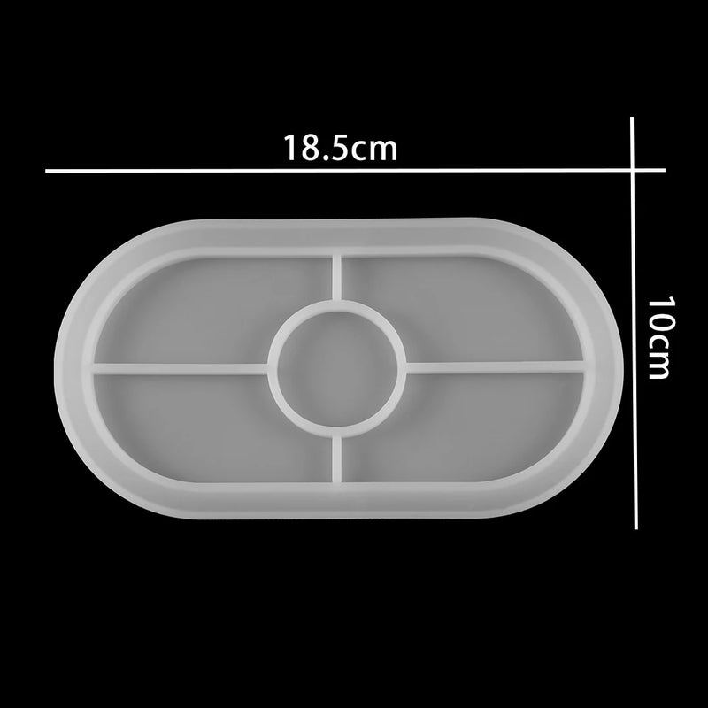 Transparent Silicone Trinket Storage Tray Resin Mold for DIY Jewelry Making