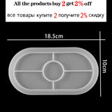 Transparent Silicone Trinket Storage Tray Resin Mold for DIY Jewelry Making