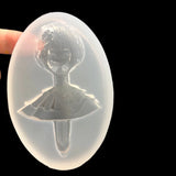 Clear Silicone Mold for Ballerina Girl Dancer Resin
