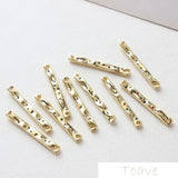 Copper Plated 18K Zircon Double Hanging DIY Material