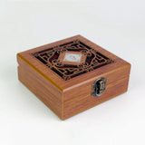 Wood Ring Pendant Jewelry Box Necklace Bangle Storage Case