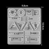 Crystal Epoxy Resin Mold Earrings Ear Pendant Silicone Mould DIY Crafts