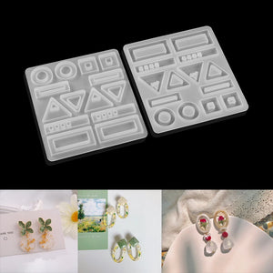 Crystal Epoxy Resin Mold Earrings Ear Pendant Silicone Mould DIY Crafts