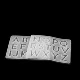 Crystal Epoxy Resin Mold Letter Numbers Pendant Silicone Mold DIY Crafts