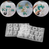 Crystal Epoxy Resin Mold Letter Numbers Pendant Silicone Mold DIY Crafts