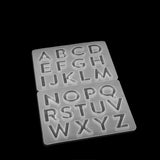 Crystal Epoxy Resin Mold Letter Numbers Pendant Silicone Mold DIY Crafts