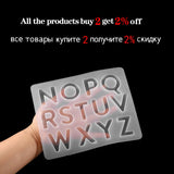 Crystal Epoxy Resin Mold Letter Numbers Pendant Silicone Mold DIY Crafts