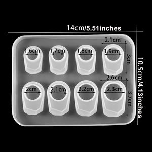 DIY Crystal Epoxy Ring Silicone Mold for UV Resin Jewelry