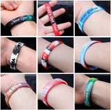 Camouflage Bracelet Customizable Silicone ID SOS Wristband