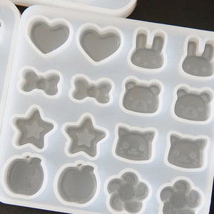 Earring Silicone Mold DIY Heart Star Rabbit Cat Bow Jewelry Crafts