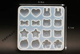 Earring Silicone Mold DIY Heart Star Rabbit Cat Bow Jewelry Crafts