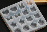 Earring Silicone Mold DIY Heart Star Rabbit Cat Bow Jewelry Crafts