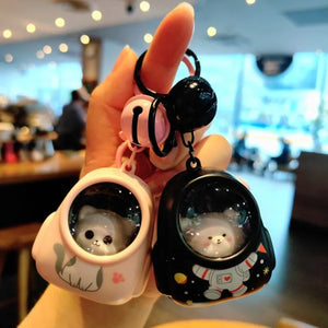 Teddy Bear Cat Backpacks Night Lights Keychain Give Out Light Bags Pendants