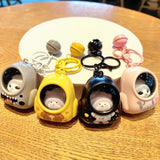 Teddy Bear Cat Backpacks Night Lights Keychain Give Out Light Bags Pendants