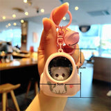 Teddy Bear Cat Backpacks Night Lights Keychain Give Out Light Bags Pendants