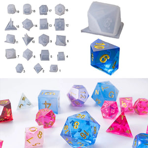 Crystal Dice Epoxy Silicone Mold for Jewelry Making