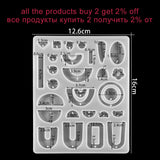 DIY Earrings Resin Mold Dangle Earrings Silicone Mold UV Epoxy Moulds