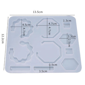 Earrings Dangler Silicone Mould DIY Epoxy Resin Mold