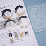 Earrings Dangler Silicone Mould DIY Epoxy Resin Mold