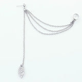 Leaf Tassel Earrings For Women Gift Pendientes Ear Cuff