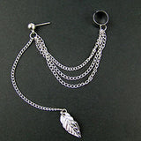 Leaf Tassel Earrings For Women Gift Ear Cuff