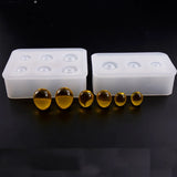 Egg Silicone Mold Oval Ball Beads with Hole Epoxy Resin Mould
