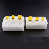 Egg Silicone Mold Oval Ball Beads with Hole Epoxy Resin Mould