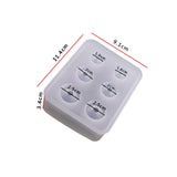 Egg Silicone Mold Oval Ball Beads with Hole Epoxy Resin Mould