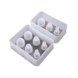 Egg Silicone Mold Oval Ball Beads with Hole Epoxy Resin Mould