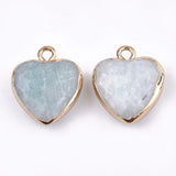 Labradorite Amazonite Malachite Stone Pendant for Jewelry Making