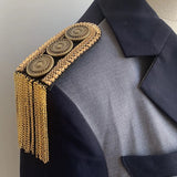 Epaulets with Tassel Alloy Shoulder Epaulette for Clothing Accessories