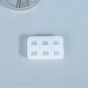 Epoxy Resin Mold 6 Grid Ball Earrings Bracelet Making Silicone Mold DIY Jewelry