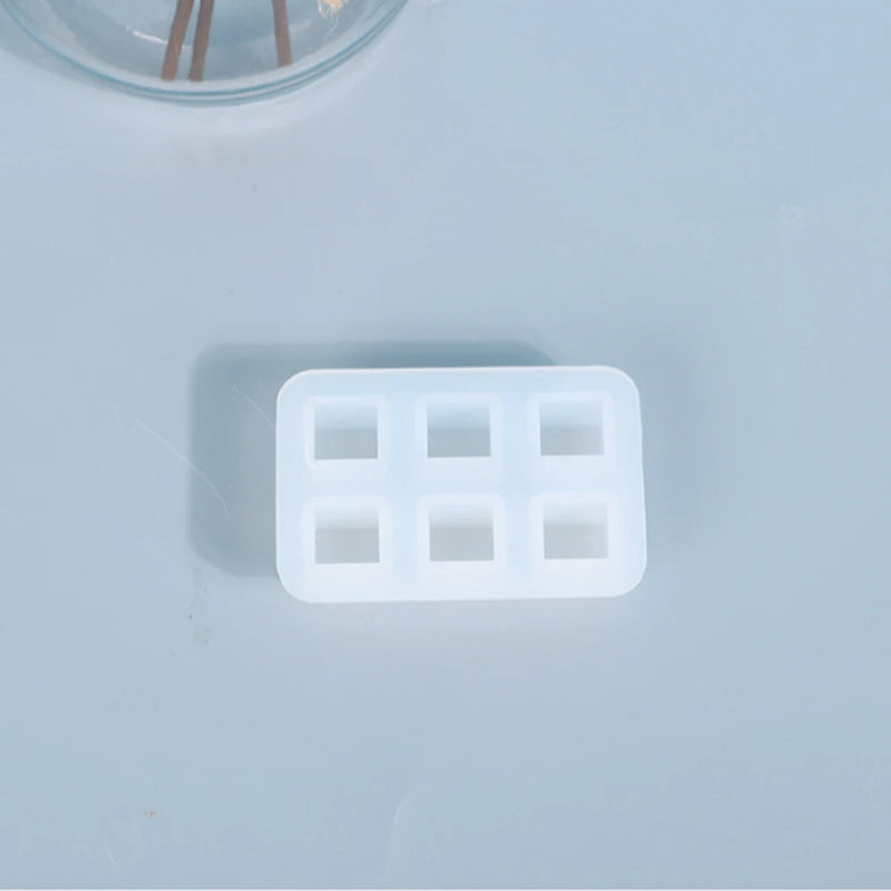 Epoxy Resin Mold 6 Grid Ball Earrings Bracelet Making Silicone Mold DIY Jewelry