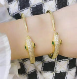 Snake Charm Bracelet for Women Cubic Zirconia Adjustable Bangle