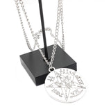 Witchcraft Tetragrammaton Pentagram Necklace Chain Star Charms Silver Jewelry