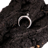 High Stainless Steel Crescent Moon Pendant for Jewelry Making