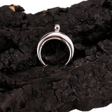 High Stainless Steel Crescent Moon Pendant for Jewelry Making