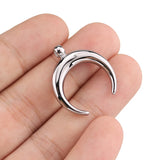 High Stainless Steel Crescent Moon Pendant for Jewelry Making