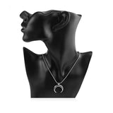 High Stainless Steel Crescent Moon Pendant for Jewelry Making
