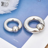 G23 Titanium Captive Bead Rings Nose Ring Earring 12G 2mm 3mm BCR Hoop Rings