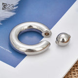 G23 Titanium Captive Bead Rings Nose Ring Earring 12G 2mm 3mm BCR Hoop Rings