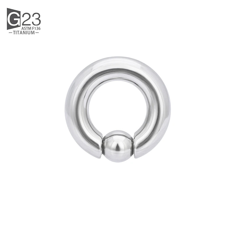 G23 Titanium Captive Bead Rings Nose Ring Earring 12G 2mm 3mm BCR Hoop Rings