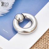 G23 Titanium Captive Bead Rings Nose Ring Earring 12G 2mm 3mm BCR Hoop Rings