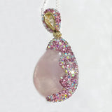 Polymer clay Inlay Stone Pearl Rhinestone Charms Pendant DIY Jewelry Making