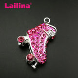 High 3D Rhinestone Crystal Roller Skate Pendant